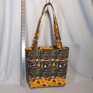 Hand-made reversible Halloween tote bag! Two bags in one! New! Pumpkins!